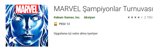 MARVEL Şampiyonlar Turnuvası Apk indir